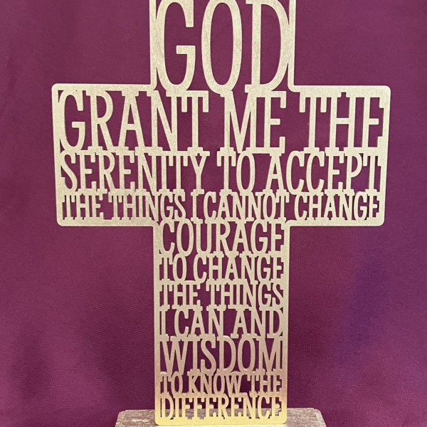 Serenity Prayer Cross